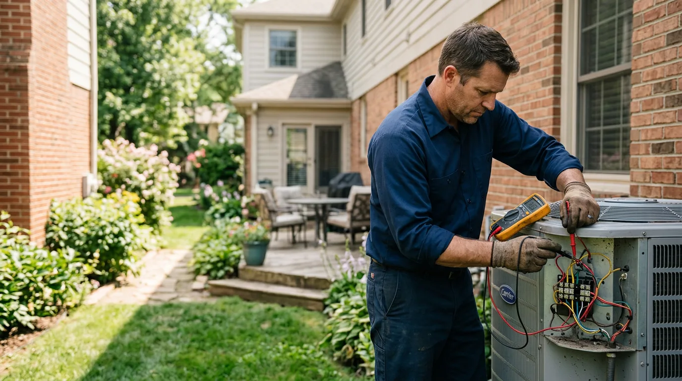 HVAC technician working near Lake George, CO